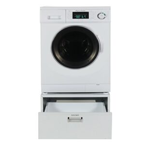 Equator Ver 2 Pro 24" Combo Washer Dryer Vented/Ventless 1200 RPM+Pedestal White