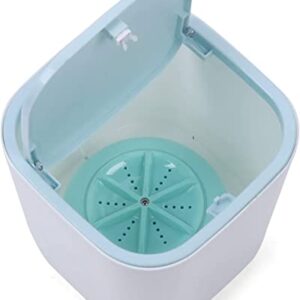 Portable Washing Machine USB Mini Washer Compact Counter Top Washing Machine Rotary Laundry Machine for Camping Traveling RVs Dorms Small Space, 6.69x6.69x6.69 Inch(Blue)