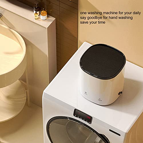 TOPINCN Mini Washing Machine, US Plug 100‑240V Blue Light Household Portable Washer for T Shirts Underwear Socks, 4.5L 2000mA Washer