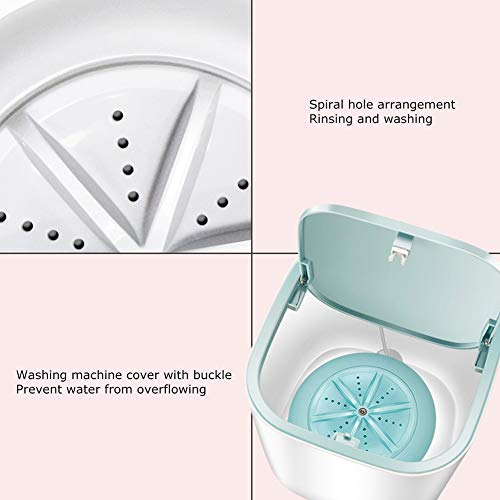 Portable Washing Machine, 18W 3.8L Mini Underwear Washing Machine Spiral Washing Washing Machine For Cleaning Underwear, Baby Clothes, Socks, Towels, T-shirts And Other Small Items