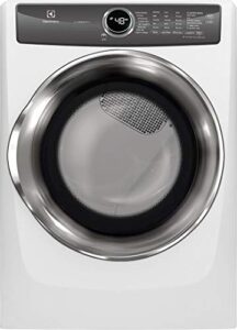 electrolux efmg527uiw 27 inch gas dryer with 8 cu. ft. capacity, 8 dry cycles, 5 temperature settings, in white