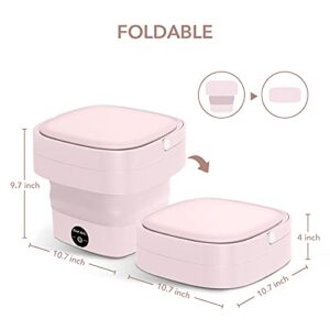 Two Portable Washing Machines - Foldable Mini Small Washer for Washing Baby Clothes, Underwear or Small Items, Suitable for For Apartment, Laundry, Camping, RV, Travel