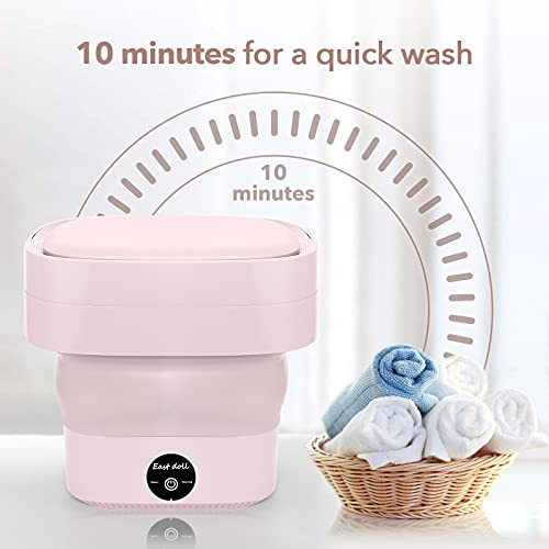 Two Portable Washing Machines - Foldable Mini Small Washer for Washing Baby Clothes, Underwear or Small Items, Suitable for For Apartment, Laundry, Camping, RV, Travel