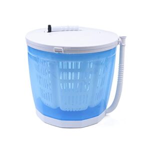 portable washing machine – 2 in 1 washing machine, hand-operated mini compact compact traveling outdoor compact washer spin dryer for dorms, apartments, camping travelling outdoor