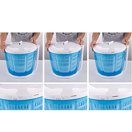 Portable Washing Machine - 2 in 1 Washing Machine, Hand-Operated Mini Compact Compact Traveling Outdoor Compact Washer Spin Dryer for Dorms, Apartments, Camping Travelling Outdoor