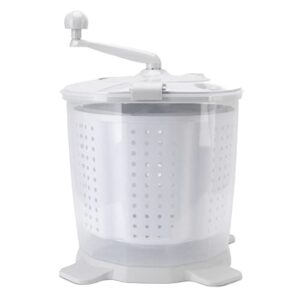 andarm mini portable washing machine, 2 in 1 hand operated cranking mini washer dryer manual non electric, compact washing machine spin dryer for apartments dormitory camping