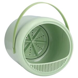 Shanbor Portable Washing Machine, Built in Draining Fence Effortless Small Cleaning Machine for Apartment green