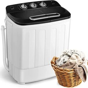 MamaHome DF-X3608-Black Mini Washing Machine, XPB36-1208-Black, Black