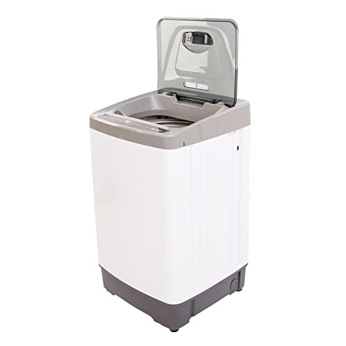 Magic Clean MCLW14WI Portable Washing Machine with 8 Automatic Cycles and Standard Sink/Faucet Attachment, Compact for Apartments Dorms and RVs, White