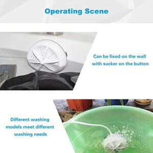 2in1 Mini Washing Machine Portable Rotating Turbine Washer With USB Cable Convenient For Travel Home Business Trip (B) Mini Washers, Turbo Washers, Washing Machines And Accessories, Single.