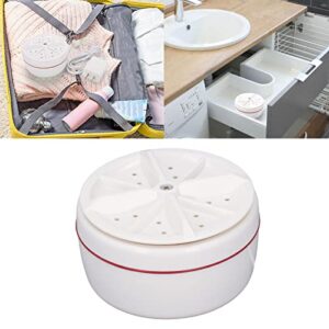 Luqeeg Portable Washing Machine, Sonicleaning Mini Washing Machine with Sucking Disc Automatic Folding Baby Clothes Underwear Washing Tub USB Low Noise Small Washer for Camping, Travelling, Apartment