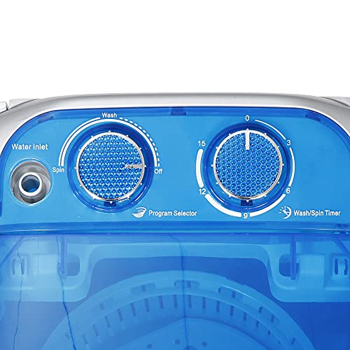 LEMY Mini Baby Washing Machine Portable and Compact Laundry Washer with 8.8lbs Washing Capacity, Single Tub, Blue