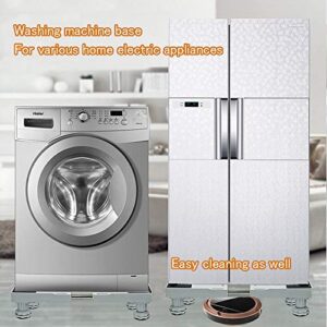 Watsonda Washing Machine Stand Multi-functional Movable Adjustable Base Mobile Roller for Washing Machine, Dryer and Refrigerator(4feets)