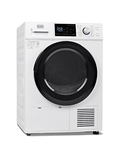 BLACK+DECKER BDFH44M Heat Pump, 4.4 Cu. Ft. Electric Clothes Ventless Dryer, White