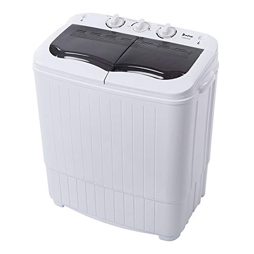 Ochine Portable Washing Machine Compact Washer 14.3 lbs Capacity Semi-Automatic Compact Washer Mini Clothes Laundry Washer with Drain Pump for RV, Dorms, Apartments