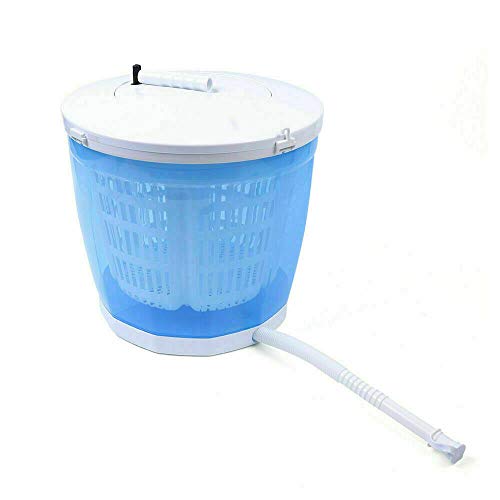 Mini Washing Machine Portable Washing Handle Tool Manual Compact Washer Traveling Outdoor Compact Spin Dryer Hand-operated Washer and Dryer Combo