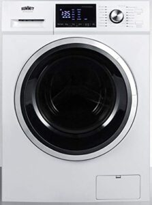 summit spwd2202w 24″” washer and dryer combo with 2.7 cu. ft. capacity 115 volt operation 16 wash cycles delay start time sanitary cycle in white
