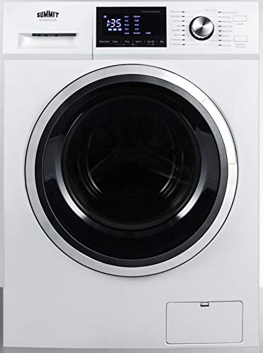 Summit SPWD2202W 24"" Washer and Dryer Combo with 2.7 cu. ft. Capacity 115 Volt Operation 16 Wash Cycles Delay Start Time Sanitary Cycle in White