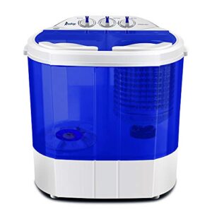 mengk zokop xpb30-rs3 10.4lbs semi-automatic twin tube washing machine us standard white & blue