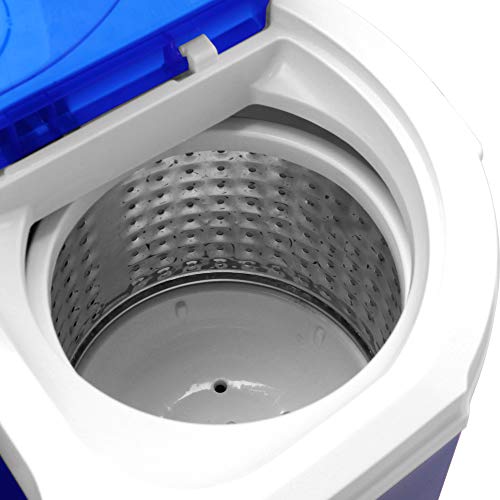 MengK ZOKOP XPB30-RS3 10.4Lbs Semi-Automatic Twin Tube Washing Machine US Standard White & Blue