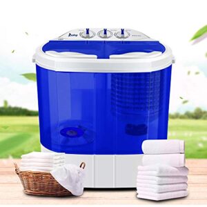 MengK ZOKOP XPB30-RS3 10.4Lbs Semi-Automatic Twin Tube Washing Machine US Standard White & Blue