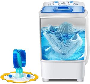 zyhzjc portable washing machine & mini electric shoe washing machine, 5.0kg automatic washing machine 2-4 pairs of shoes washing capacity, for apartment dormitory, onecolor