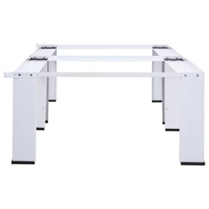 INLIFE Double Washer Dryer Stand Heavy Duty Washing Machine Pedestal Adjustable Height Base for Mini Air Conditioner Refrigerator Dryer 54.7"x 27.2"x 13.2"(WxDxH)