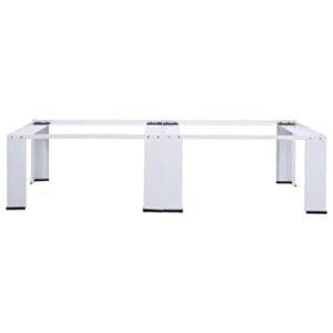 INLIFE Double Washer Dryer Stand Heavy Duty Washing Machine Pedestal Adjustable Height Base for Mini Air Conditioner Refrigerator Dryer 54.7"x 27.2"x 13.2"(WxDxH)