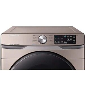 Samsung DVE45R6100C 7.5 cu. ft. Electric Steam SanitizePlus Dryer - Champagne