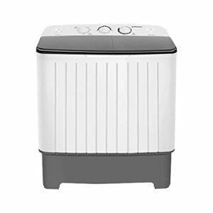 sluuug home compact portable washing machine, mini washer machine and dryer combo, 17.6 lbs portable 11 lbs small twin tub washer and 6.6 lbs spin cycle for camping, dorms, college apartments, rv, rooms
