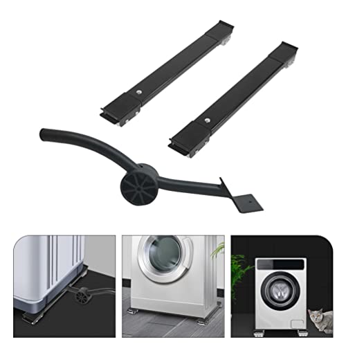 DOITOOL Furniture Washing Machine Dolly Extendable Appliance Rollers Washing Machine Stand Wheels Fridge Appliance Dolly Movers Mobile Washer and Dryer Moving Base