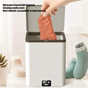 Natudeco 4.5L Mini Washing Machine USB Large Capacity Portable Bucket Washing Machine Socks Towel Washing Tools for Hotel Apartment Dormitory