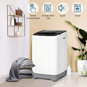 Yileiduo Full-Automatic Washing Machine, Portable Compact Laundry 12 lbs Load Capacity Washer with 10 Washing Programs, Ideal for Dormitory, Apartments, RV, Laundry Room