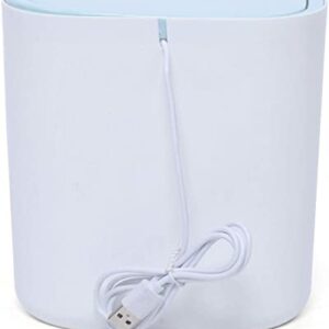 DNYSYSJ 3.8L Mini Washing Machine, USB Power Wash Machine Plastic Portable Compact Laundry Washer Baby Clothes Underwear Socks Washer for Travel Camping RV 18W (White)