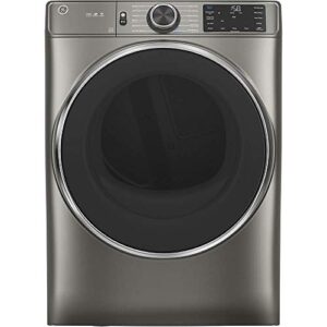 ge® 7.8 cu. ft. capacity smart front load electric dryer with steam and sanitize cycle