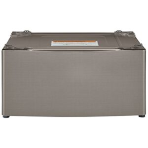 kenmore elite 51043 29″ wide laundry pedestal with storage drawer in metallic silver