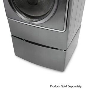 Kenmore Elite 51043 29" Wide Laundry Pedestal with Storage Drawer in Metallic silver