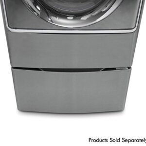 Kenmore Elite 51043 29" Wide Laundry Pedestal with Storage Drawer in Metallic silver