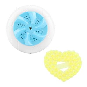 portable mini washing machine, 5.1in washing machine, 3 in 1 cleaning usb ultrasonic powered turbo washing machine with suction cups, dishwasher for sink,travelling,camping,business trip