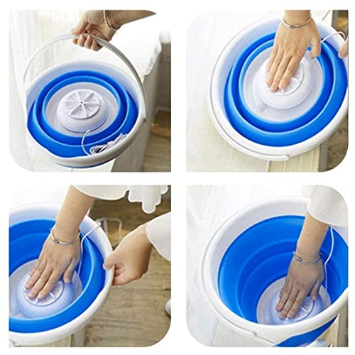 AEIOFU Portable Mini Foldable Washing Machine USB Powered Lightweight Washer for Home Travel Apartment Portable Compact Washing Machine Foldable Mini Washer Mini USB Washer