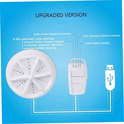 AEIOFU Portable Mini Foldable Washing Machine USB Powered Lightweight Washer for Home Travel Apartment Portable Compact Washing Machine Foldable Mini Washer Mini USB Washer