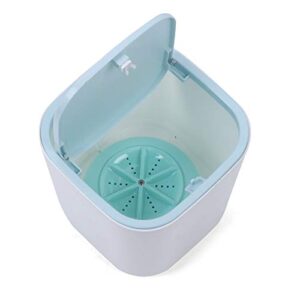 mini portable washing machine washer rotating usb for travel camping rv (blue)
