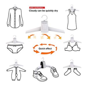 Portable Clothes Dryer Fast Drying Cloth Suit Hanger Dryer, Electric Folding Clothes Shoes Drying Hangers Mini Portable Dryer Rack Machine for Household Travel