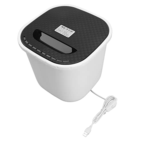 Syrisora 6L Mini Washing Machine Forward and Reverse Rotation USB Power Supply Automatic Power Off Portable Mini Underwear Washer