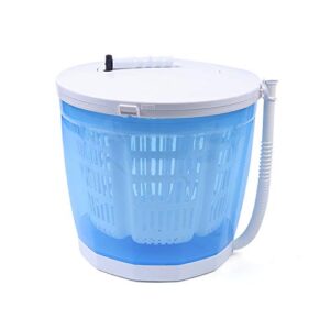 portable washing machine, hand-operated mini washer, compact and non- electric, outdoor washer spin dryer for dorms, apartments, camping, travelling