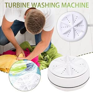 Jiajaja 2 in 1 Portable Washing Machine Ultrasonic Turbo Washer with Usb Cable Convenient for Travel Camping Home Business Trip Accessories Mini Tool, Multicolor, 90x90x40mm / 3.54x3.54x1.57in