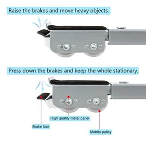 Metal Adjustable Movable Bracket For Refrigerator Washing Machine Dryers Diswashers Base, Extensible Appliance Roller Furniture Dolly Mobile Roller, Washing Machine Stand with wheels