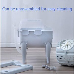 Portable Compact Non-electric Washing Machine Mini Washer with Spin Dryer Hand Powered RV Laundry Machine