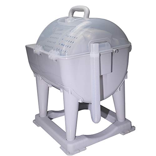 Portable Compact Non-electric Washing Machine Mini Washer with Spin Dryer Hand Powered RV Laundry Machine