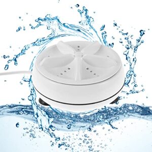 Portable Turbine Washer, Ultrasonic Turbine Washing Machine, 4 Modes Mini Washing Machine USB Powered for Travelling, Camping, Business Trip for Cleaning Sock, Underwear (Automatic)